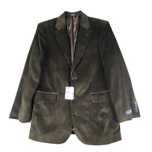 NWT Meeting Street Blazer Mens 40R Brown Corduroy Sport Coat Jacket Classic Fit